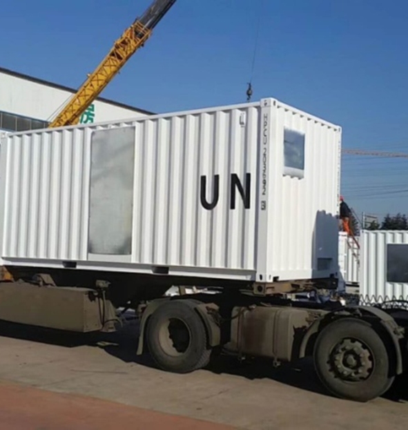 Nuevo contenedor modular de envío Flatpack prefabricado para oficina y vivienda