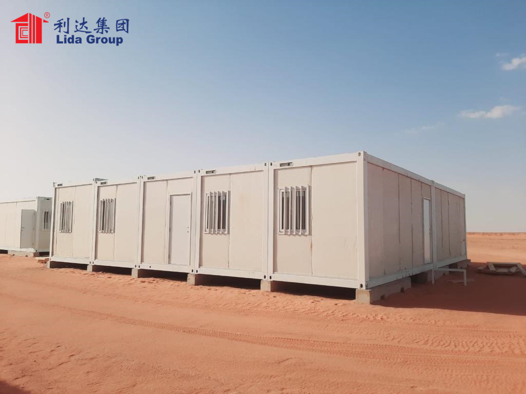 Libia Modular Flat Pack Container House Camp en Oil Field